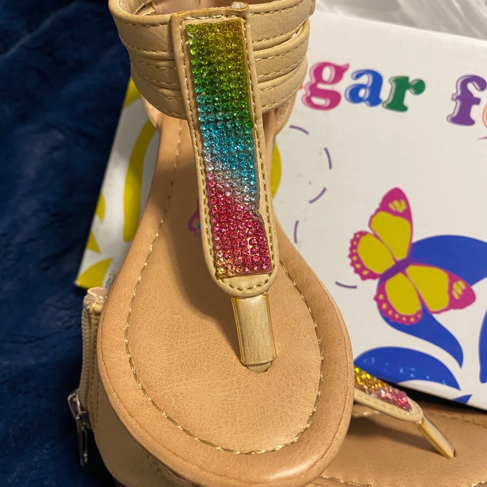 Toddler girls size 6 sandals